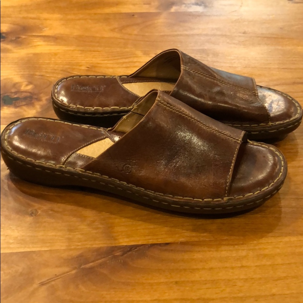 Born leather slides